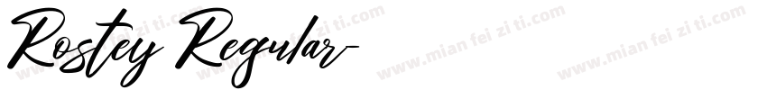 Rostey Regular字体转换